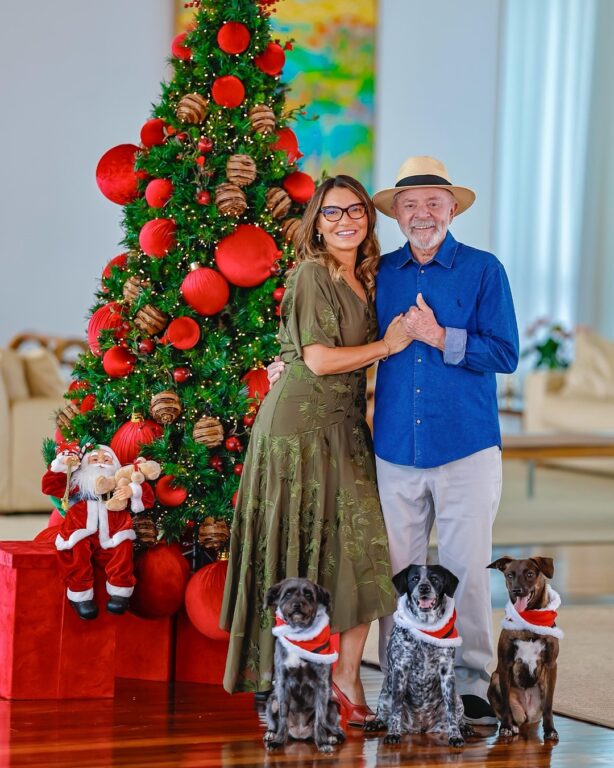 Lula passou o Natal com cães