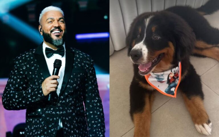 Belo adota cachorrinho