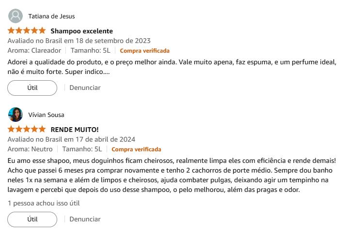 Melhor shampoo neutralizador de odores para cachorro