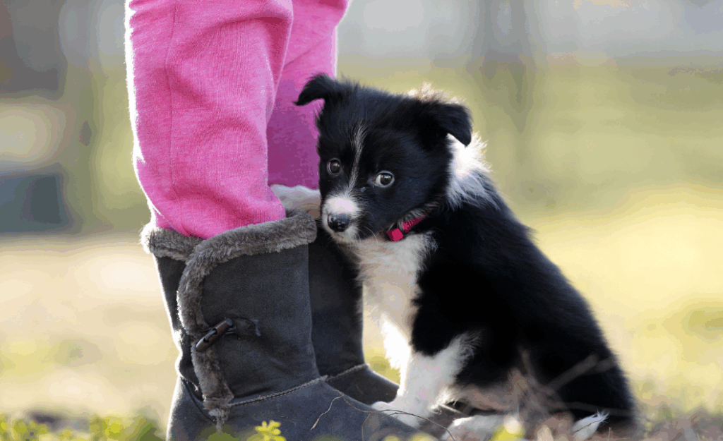Border collie gosta de criança